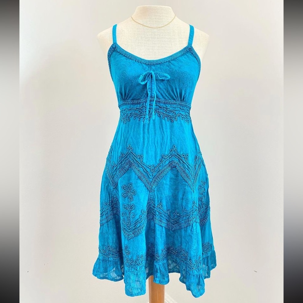 Y2K Embroidered Dress